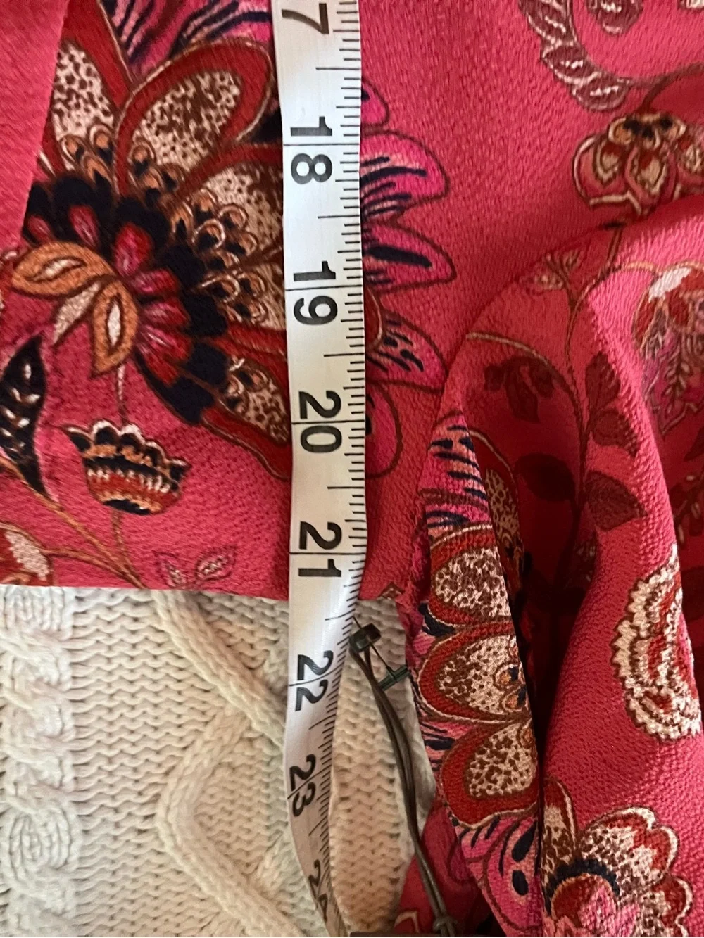 Vince Camuto Women's Mixed Coral/Navy Elegant Dress Size 16 - Picture 3 of 16